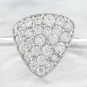 0.42 Carat Diamond 14K White Gold Ring